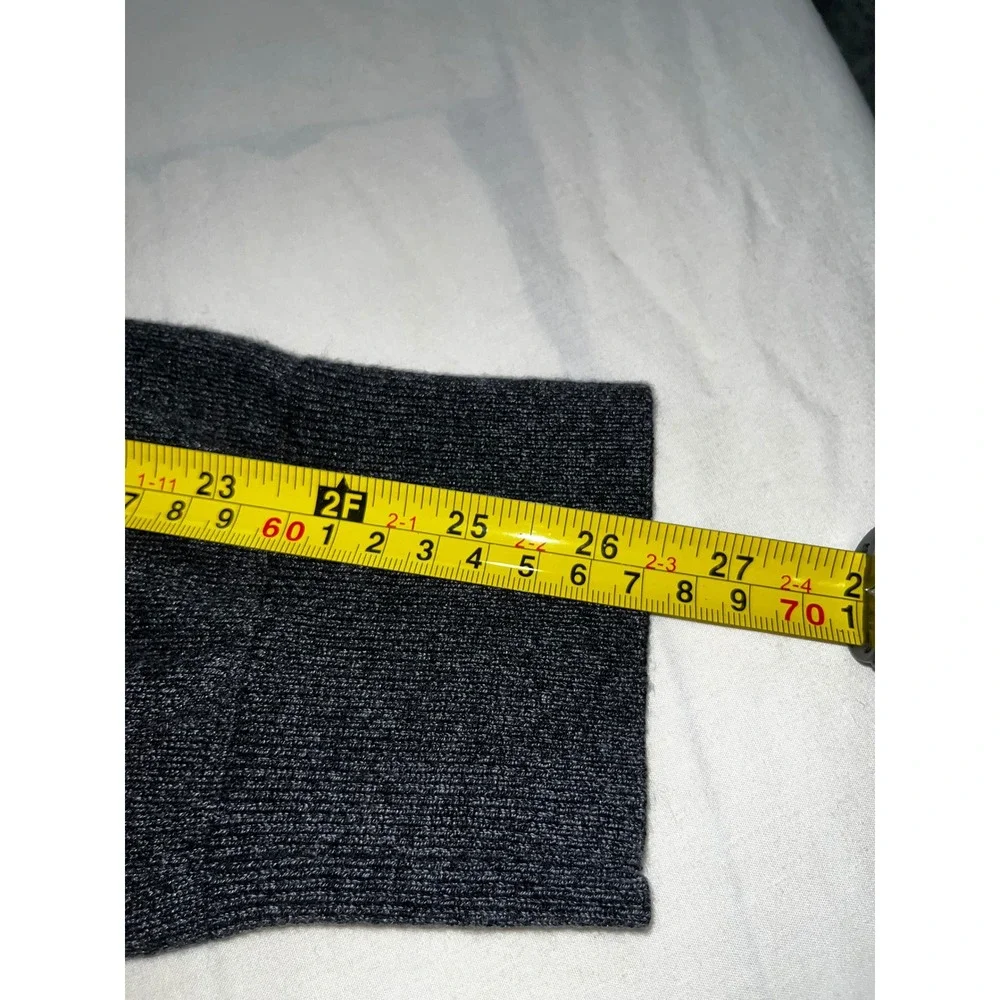 Banana Republic Mens Size L Luxury Blend VNeck Sweater Silk Cotton Cashmere Gray
